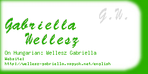 gabriella wellesz business card